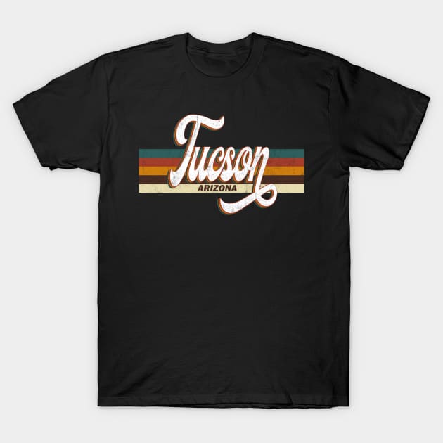 Tucson Arizona US Vintage Retro City 70s 80s style T-Shirt by Happy as I travel